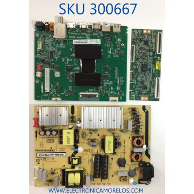 KIT DE TARJETAS PARA TV TCL / MAIN 08-SS65CUN-OC412AA / 40-MST10F-MAA2HG / FUENTE DE PODER 08-L171WD2-PW200AA / 40-L141W4-PWC1CG / T-CON LJ94-41735B / 18Y_RAHU11P2TA4V0.0 / PANEL LVU650NDEL / MODELO 65S423